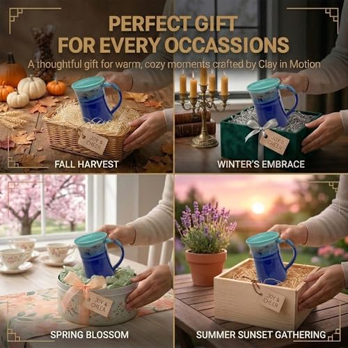 Clay in Motion Large Mug Mystic Water Blue Teal miniatura 6