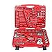 JF-XUAN Auto Repair Kit 126 Mirror Socket Set Auto Repair Tools Combination Wrench Set Mechanics Tool Set Wrenches