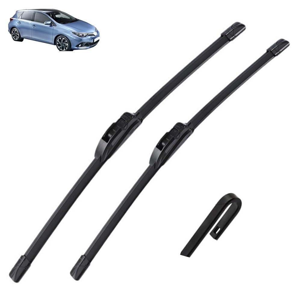 Zestaw wycieraczek przednich kompatybilny z Toyota Auris E180 2012-2018 2014 2015 2016 2017 powlekane pióro wycieraczki przedniej szyby 26"+14"(Right hand drive)