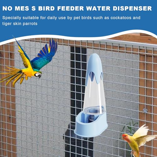 Trinkflasche Für Vogelkäfig | Automatischer Vogelwasserspender - Leichte Montage Für Papageien Agaporniden Sittiche Kanarienvögel Wellensittiche Aras