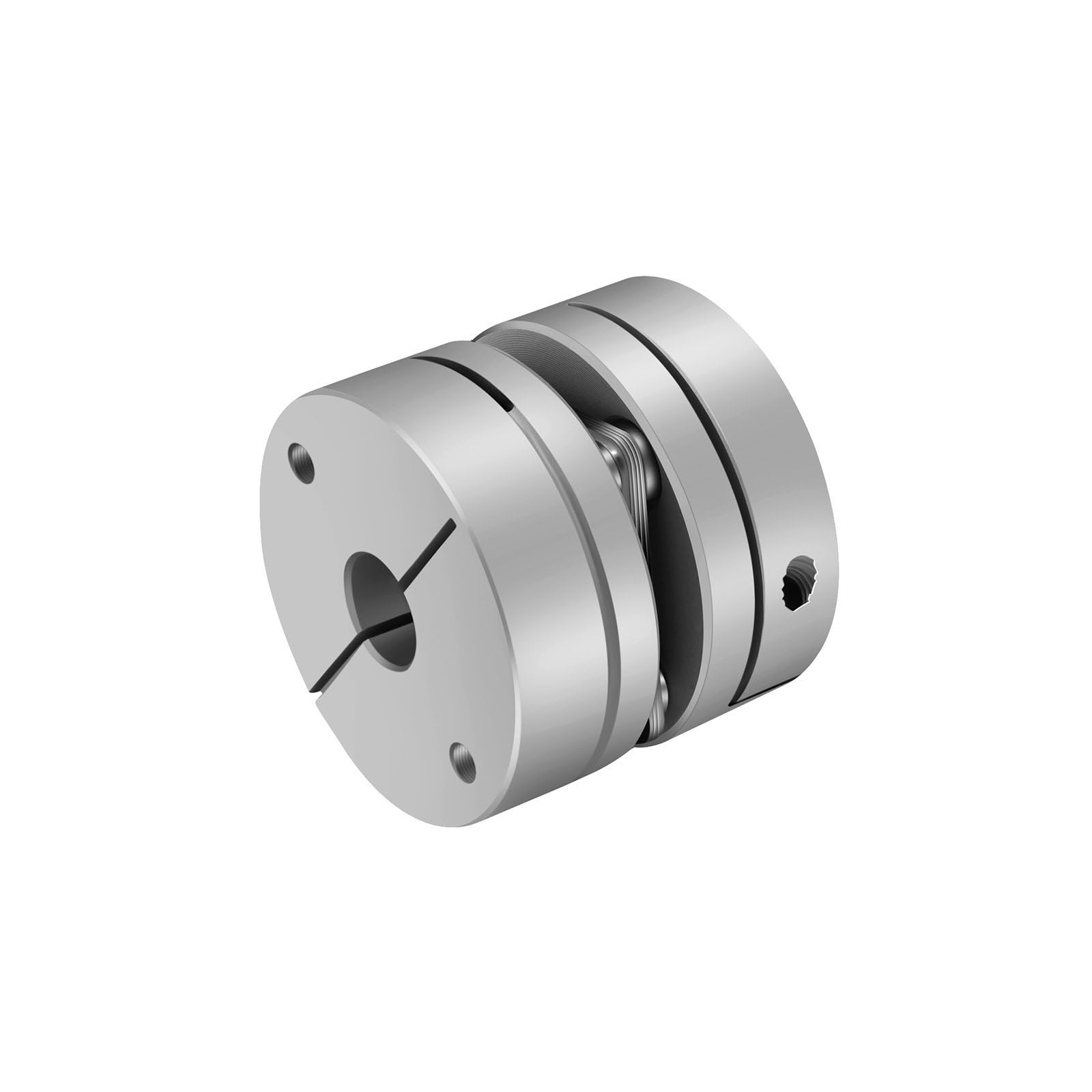 Accouplement à membrane simple en alliage d'aluminium D34L32, joint élastique, vis à billes, D34 mm L32 mm, 1 pièce(8X12.7)