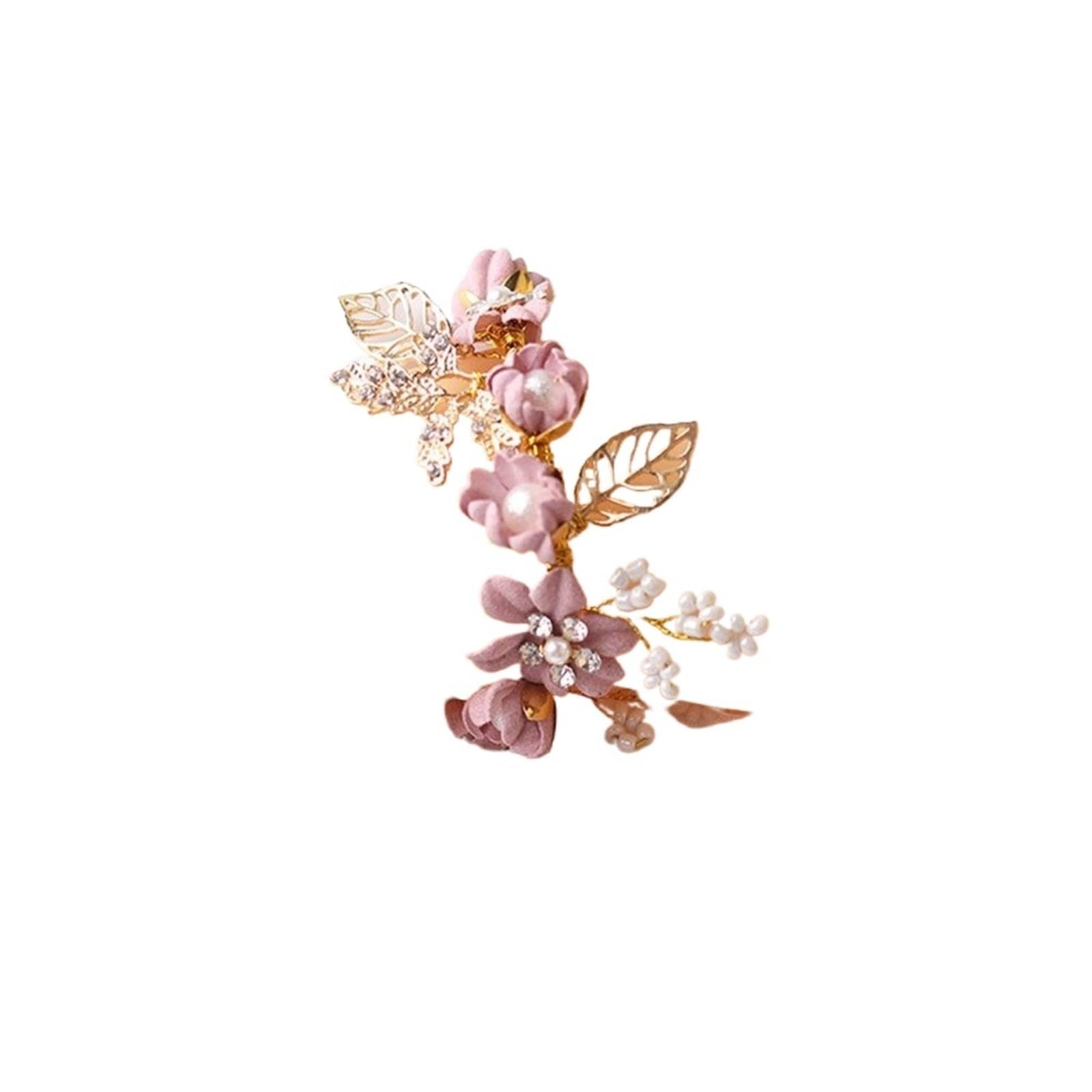 4pc Hand Flower Bridal Prom Accessories Dancing Party Decor Bride Wrist Bridesmaid Flowers(Color6)