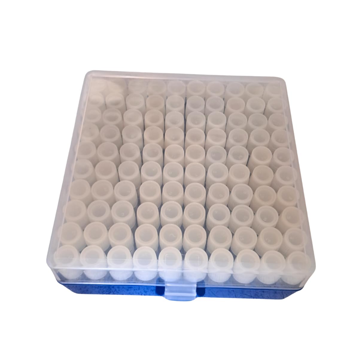 AANIJ® Cryo cube box PP 100 places with 100 pcs 1.8 ml cryo vials,Freezer Storage Fit for 2ml Cryostorage Freezing Box Pack of 1-image-21