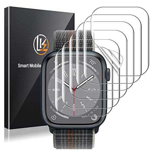 LK 6 Pack Screen Protector for Apple Watch Series 6/SE/Series 5/Series 4 40mm, Model No. LK-40MM-1,Japanese Material, Anti-Scratch, Ultra-Thin Clear TPU Film