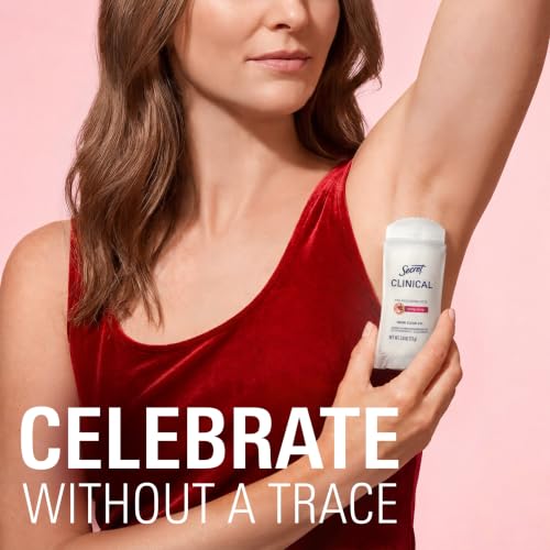 Image of Secret Clinical 100HR Sweat & Odor, Clear Gel Antiperspirant Deodorant for Women, 3X Stress Protection with Hyaluronic Acid, PH Balancing Minerals, Merry Berry Scent, 2.6 oz