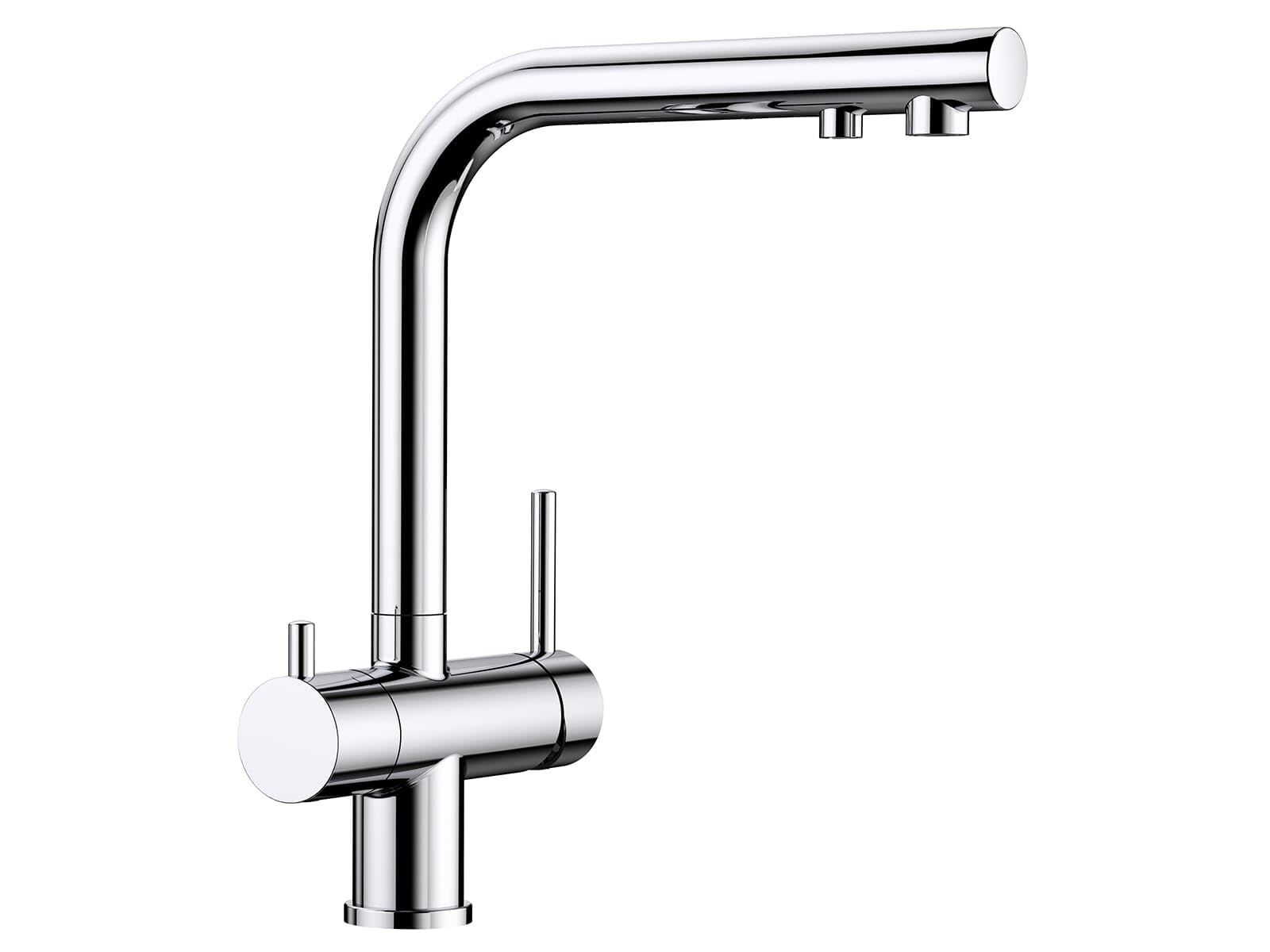BLANCO FONTAS II Filter | Kitchen Mixer tap in Chrome | High-Pressure | Non-Return Valve | Ceramic Cartridge | Assured Water Quality & Water-Saving | Separate Filter Required | [16x25.3x30 cm]