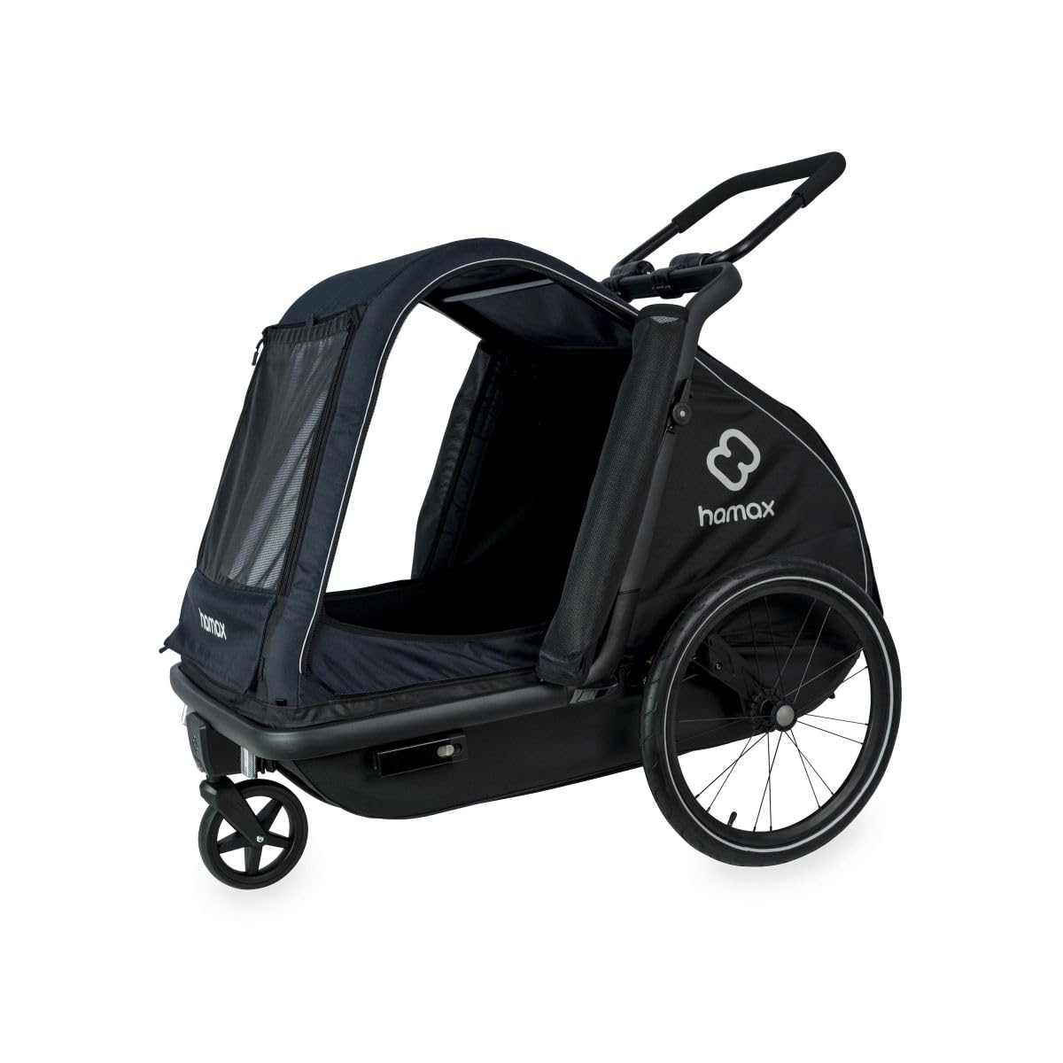 HAMAX Pluto Hundeanhänger – Grün, Groß, ideal für E-Bike-Einsatz