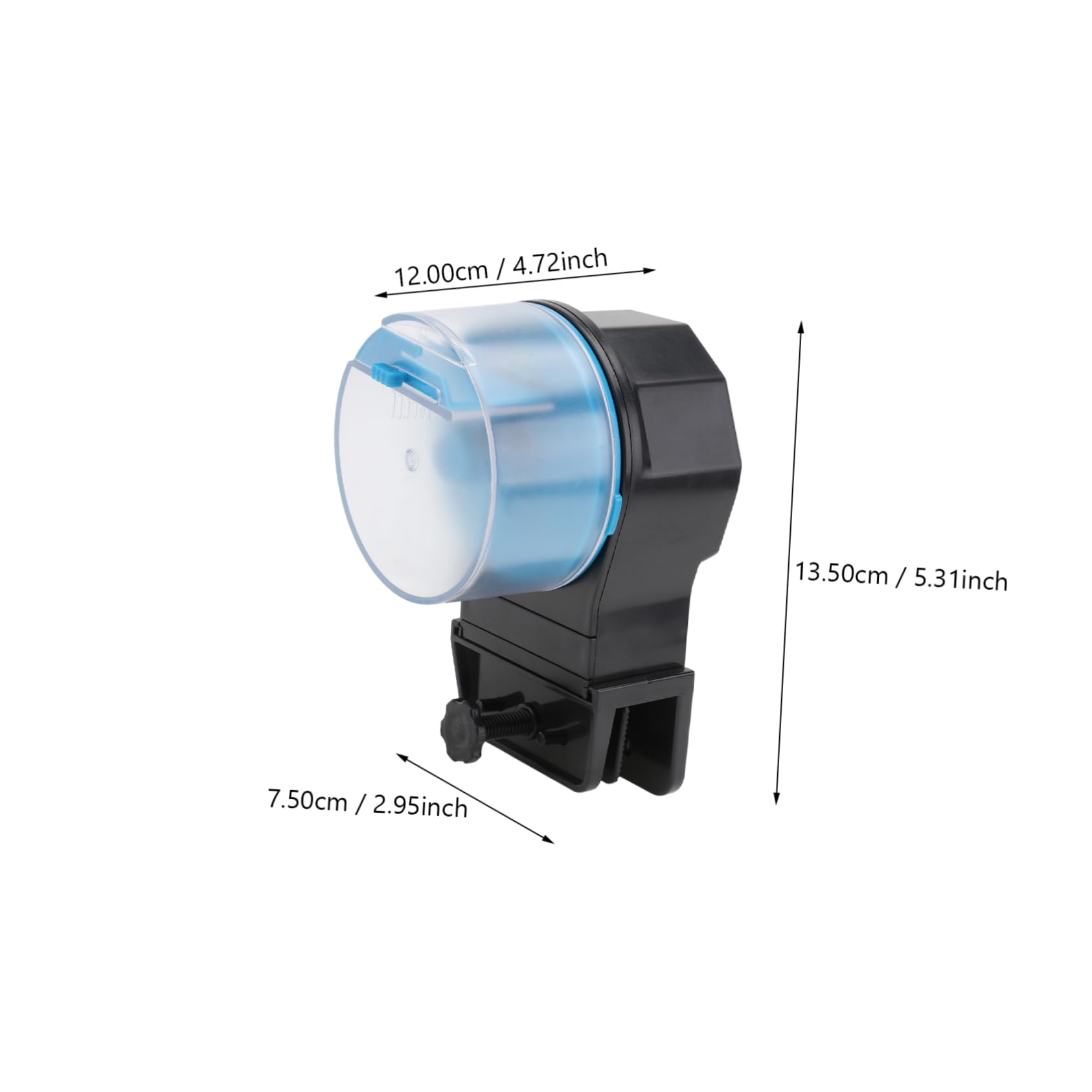 CIYODO Fish Feeder Automatic 1 Set for Aquarium Betta Blue Intelligent Turtle Feeder Feeding Accessories