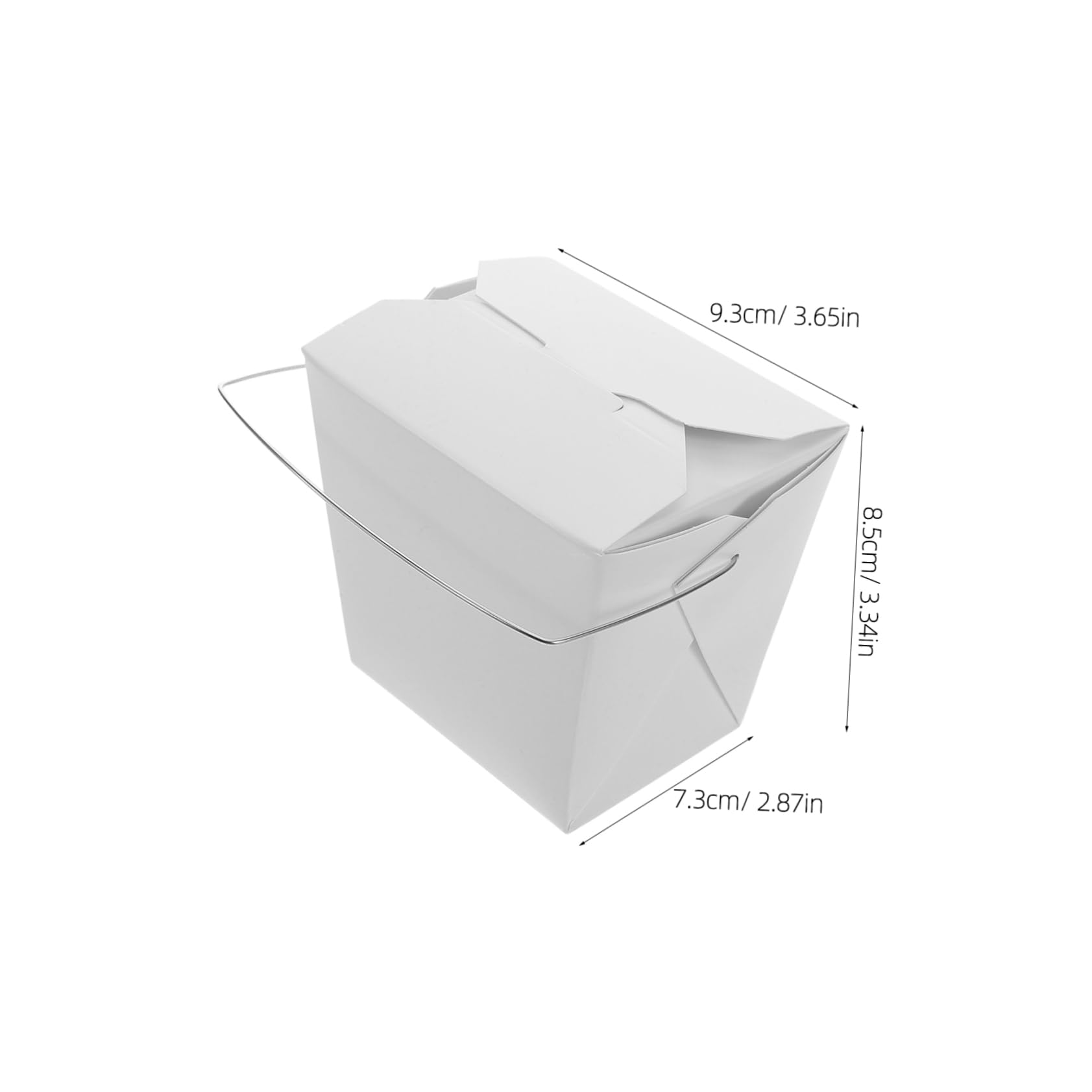 Seaux À Emporter En Papier Chinois, Boîtes Alimentaires Chinoises Avec Poignée En Fil, Conteneurs D'emballage À Emporter Pour Repas Chauds Et Froids, Fournitures De Restaurant, 50