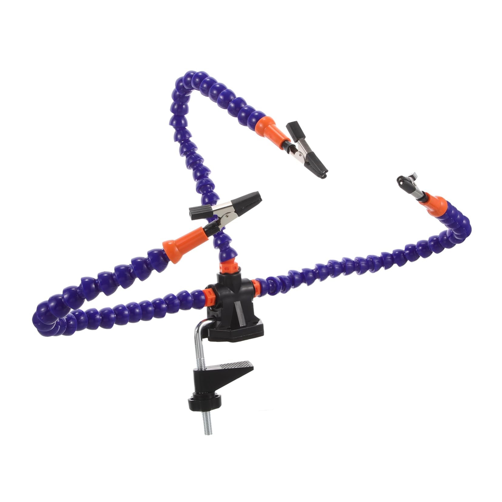 jojofuny 5sets Stazione Di Saldatura Multi Funzione Con Strumento Terza Mano Supporto Flessibile Per Riparazioni Elettroniche e Progetti Pinze Rotanti e Base Antiscivolo Per Saldatura e