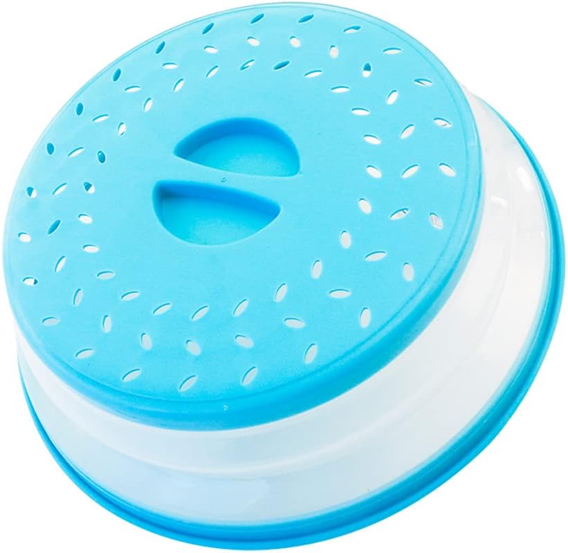 Cubierta plegable para salpicaduras de microondas de 10.5 pulgadas, apta para lavavajillas, cubierta de placa de microondas con ventilación de