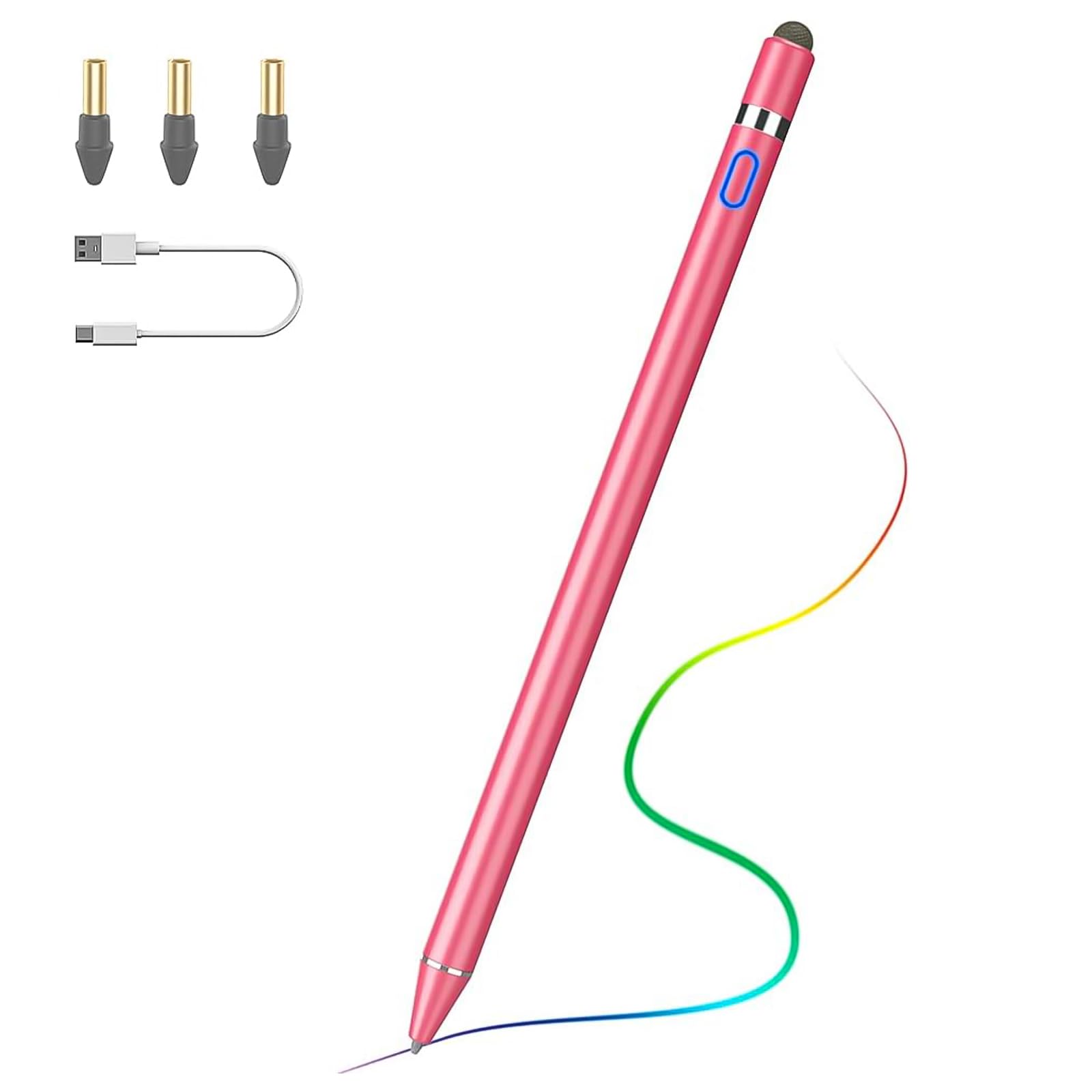TiMOVO Stylus Pen for iPad 11th/10th/9th/8th/7th Generation, 20Hrs Work Palm Rejection iPad Pen Compatible with iPad Air 11"/13"(M3/M2)/5th/4th, Mini