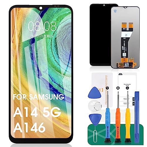 Samsung A14 5G Digitizer Display LCD tactile noir pour réparation modèle A146U