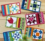 Patchwork Garden Mug Rugs Sewing Pattern by The Whole Country Caboodle – Quilt Pattern for 6 Mug Rugs & 6 Appliqué Quilt Blocks – Finished Size 10' x 6'