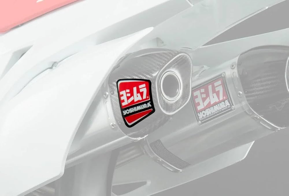 Yoshimura CRS9-NB001L End Cap Sticker for RS-9 - Left-Hand