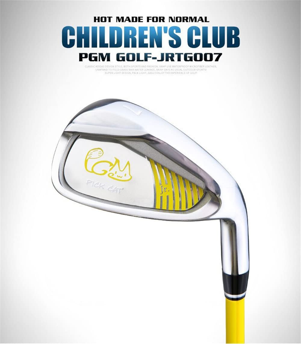 #7 Fer de club de golf à 38 degrés avec manche en graphite pour droitier pour débutants, garçons et filles, golfeurs dans des clubs simples âgés de 3 à 12 ans