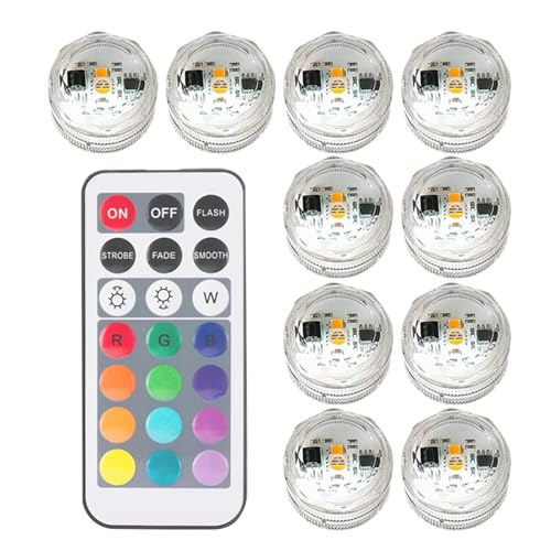 Lampe LED pour machine à glace, 10 lumières pour machine à crème glacée – 13 couleurs, 4 modes, lampe étanche pour maison, bar, café, cuisine, buffet, décoration et amélioration de l'atmosphère