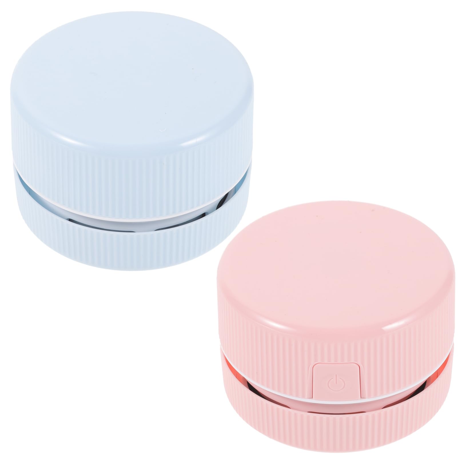 Mini Aspirapolvere Portatile da Tavolo Blu, 2 Pezzi