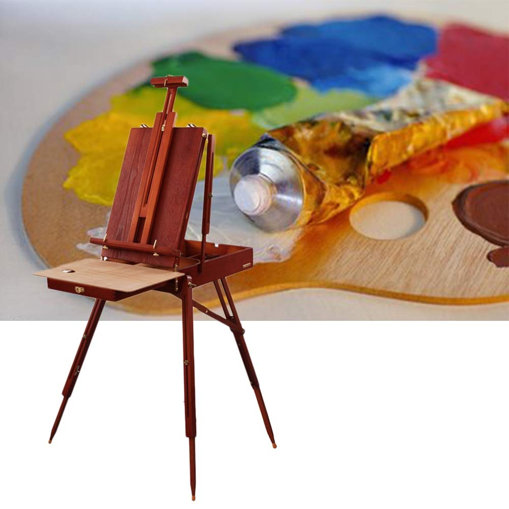 Caballetes de Pintura de Madera clásica, Caja de Pintura al óleo portátil práctica, Especial para Artistas, Caja de bocetos, Caja de Manualidades para Artistas