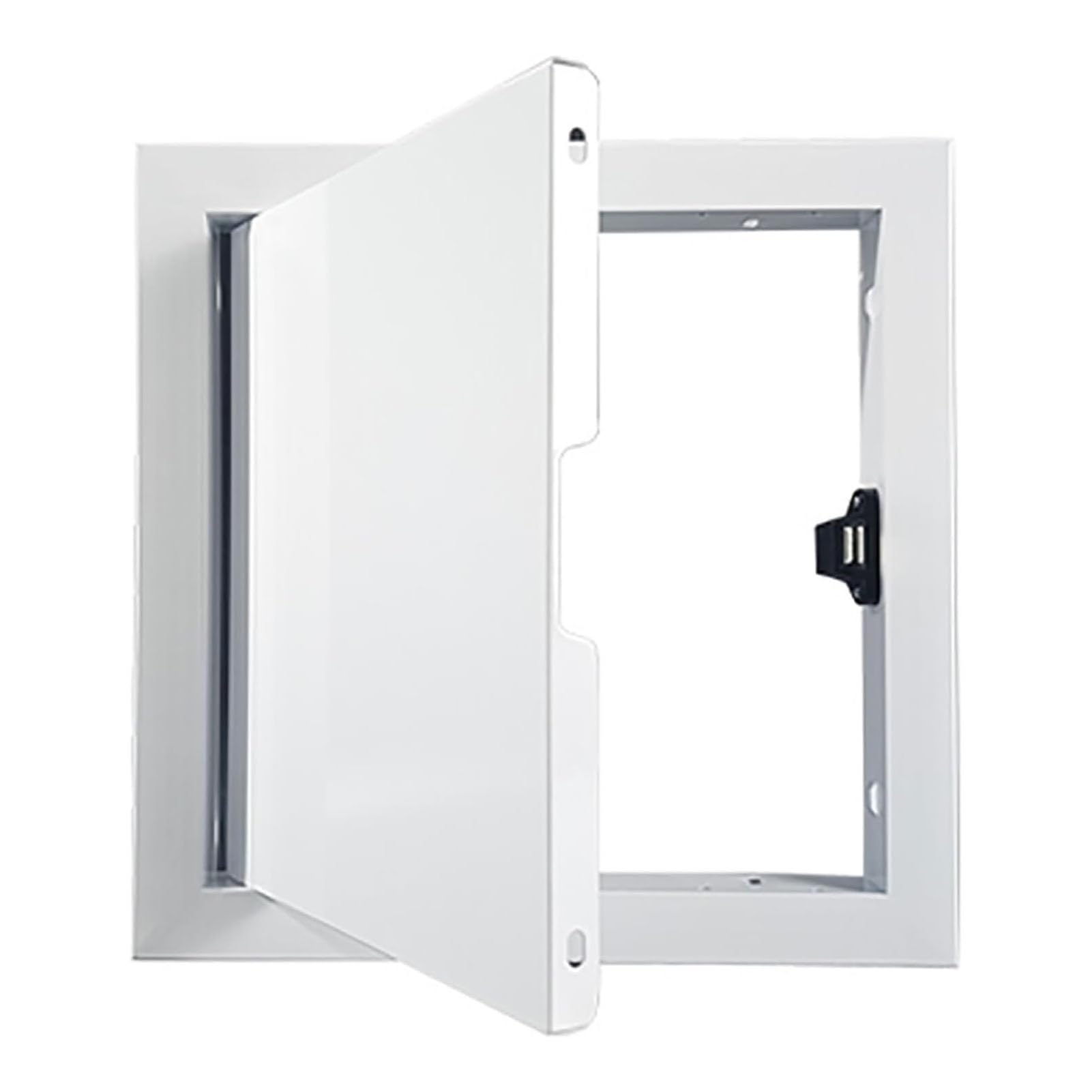 Panel de acceso de metal blanco 25x25cm para registro de fontanería y electricidad
