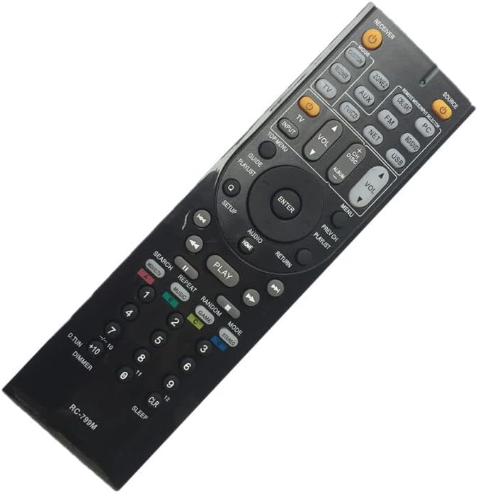 Replacement Remote Control Replace for TV/Audio/Projector for Onkyo TX-SR8360 TX-NR656 TX-NR757 TX-SR503S A/V AV Receiver for