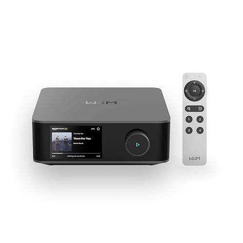 WiiM Amp Ultra Stereo Streaming Amplifier, HDMI ARC & RoomFit, Space Gray | Upgrade Passive Speakers with 100W/ch at 8Ω, Hi-Res Sound, Touchscreen Control, RoomFit Correction, and Multi-room Audio