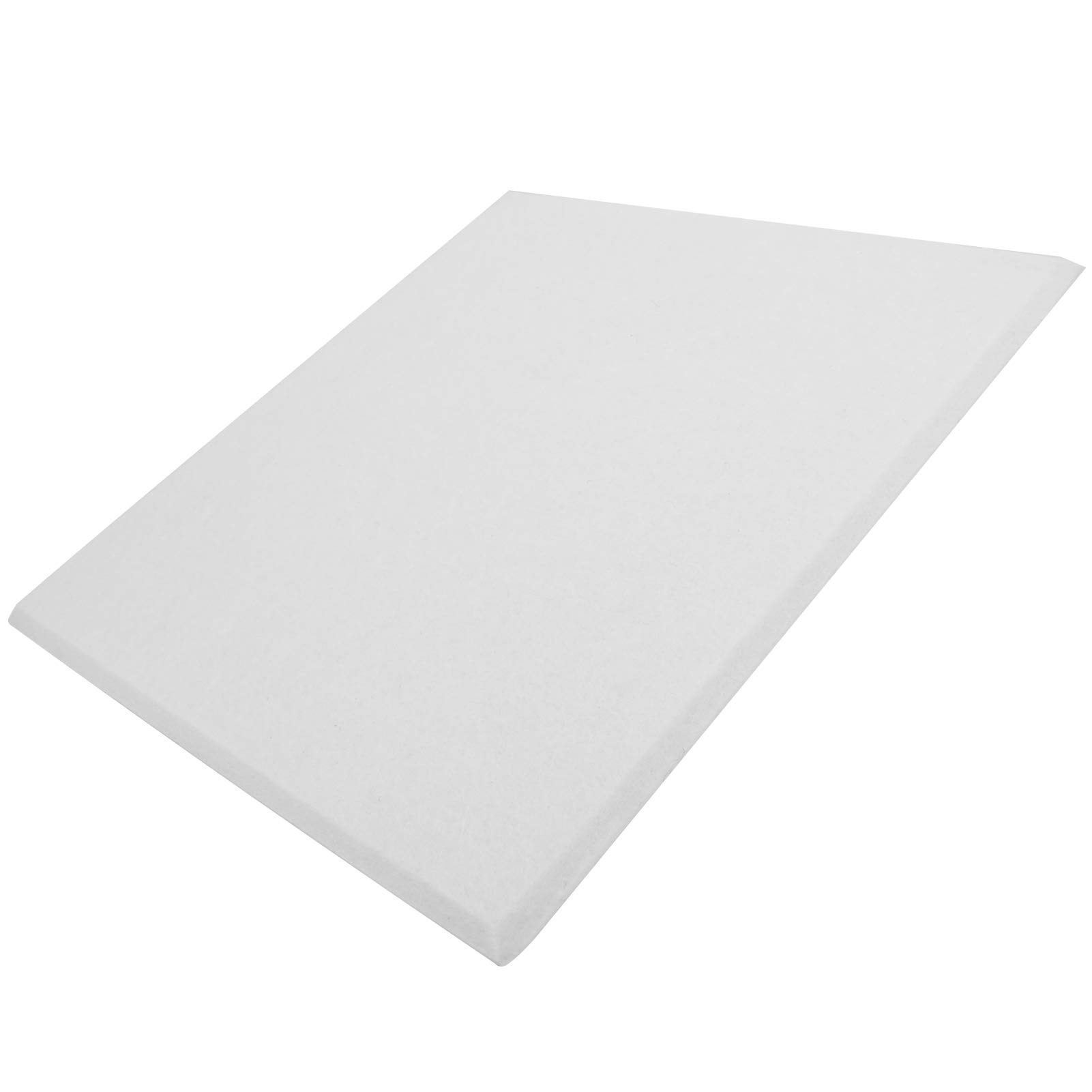 Pannello Acustico in Fibra di Poliestere Ad Assorbimento Acustico da 6 Pezzi, Protezione Fonoassorbente a Banda Larga, Pannello Acustico per Studio di Protezione (Bianco)