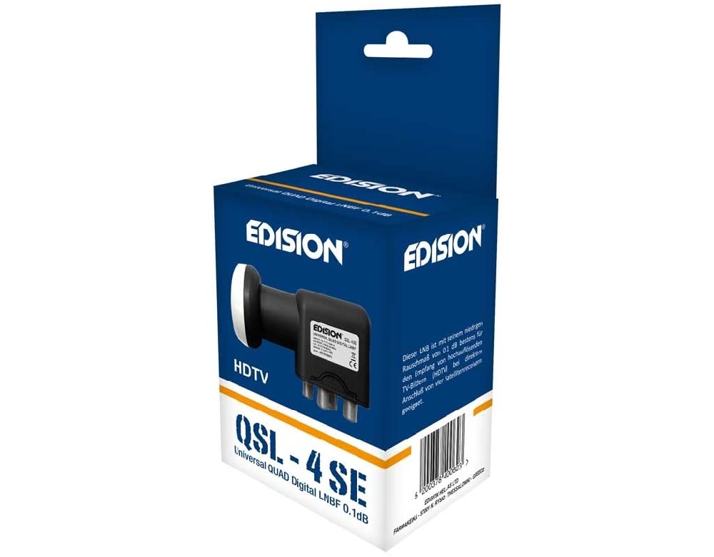 Edision LNB QSL4 QUAD SE - Commutatore Quattro LNB Full HD Sat TV
