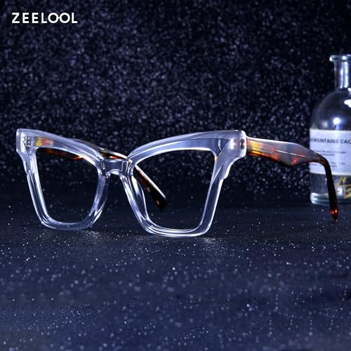 Image of Zeelool Vintage Cat Eye Blue Light Blocking Glasses for Women Andrea JGA305500