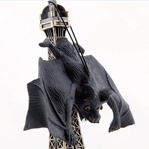 Miniatura 4 de AKOAK Murciélago de goma muy feo, decoración de Halloween, juguete de simulación colgante, paquete de 5