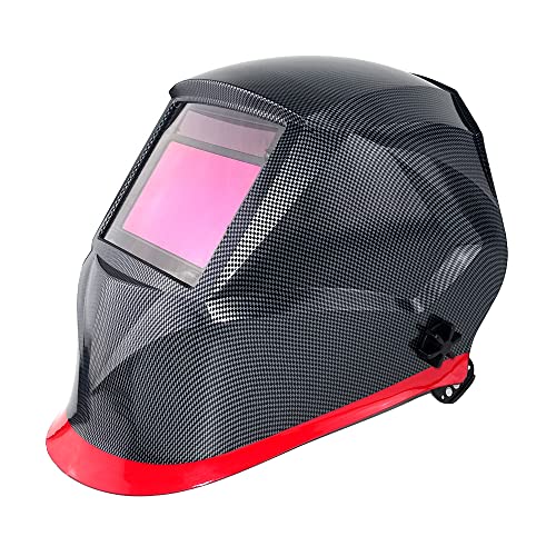 Welding Helmet, 4 Sensors Solar Power Auto Darkening, Optical Class 1111, Viewing Area 3.94x2.56