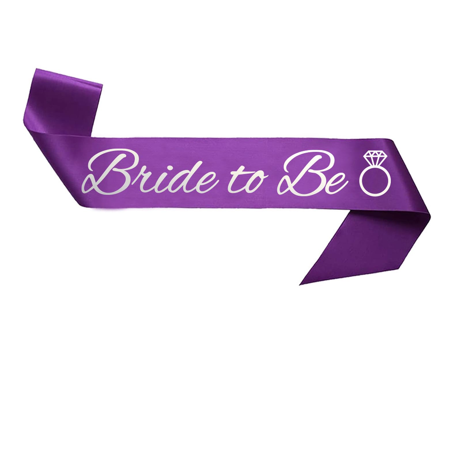 Snogisa Bride to Be Bridal Sashes for Bachelorette Party, Engagement Wedding Decoration,Bridal Shower sash (purple)