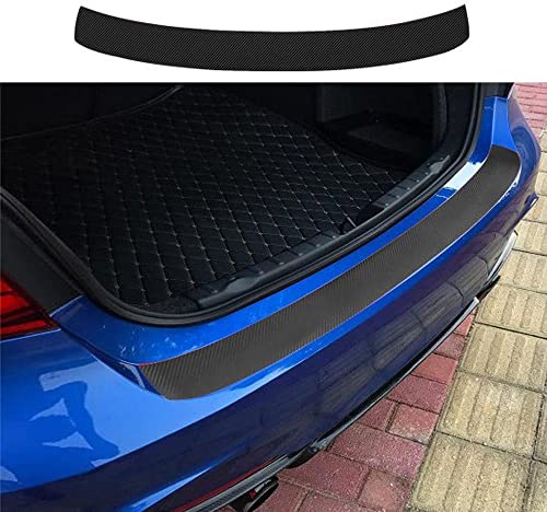 zzxswc Rear Guard Bumper Protector Carbon Fiber Trim Cover Door Sill Scuff Pedal Protective Stickers Car Accessories for SUV Truck