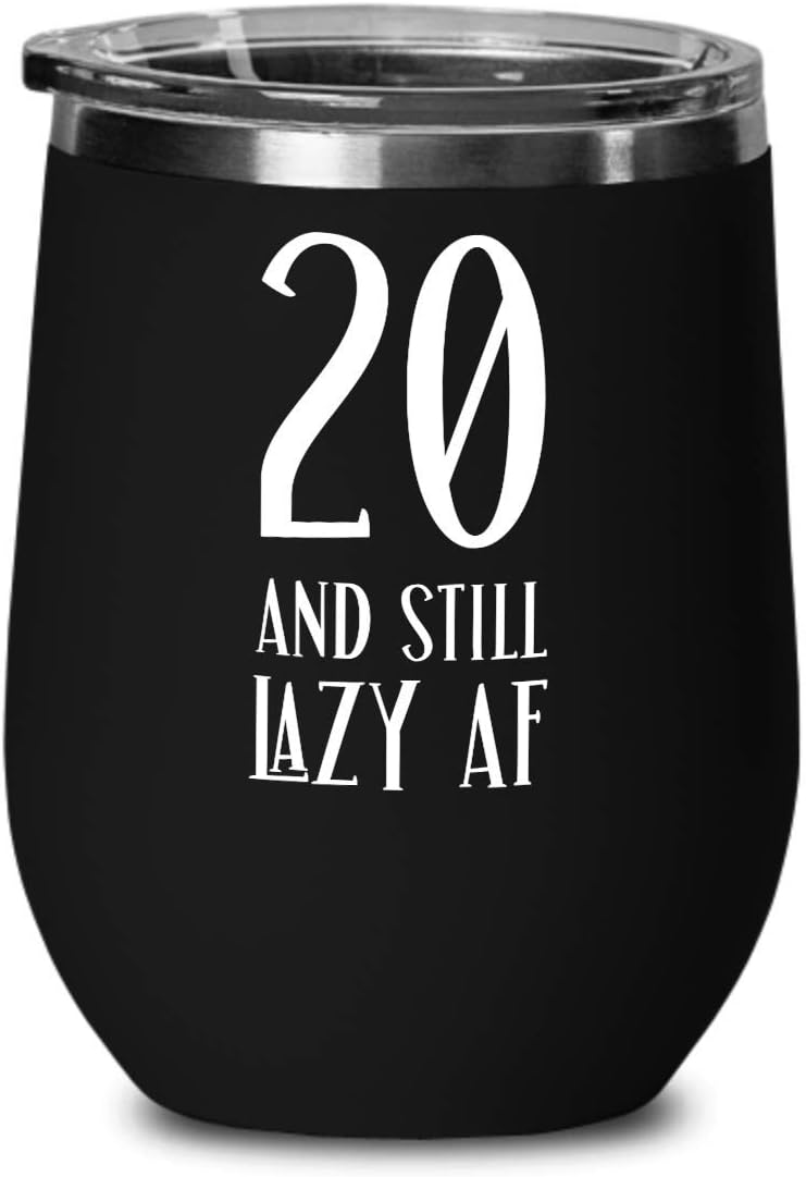 20th Birthday Gifts For Women Novelty Wine Tumbler for Twenty Year Old Son Gag Gifts For Men Twentieth Birthday Coffee Mug Tea Cup Gift For Him and He