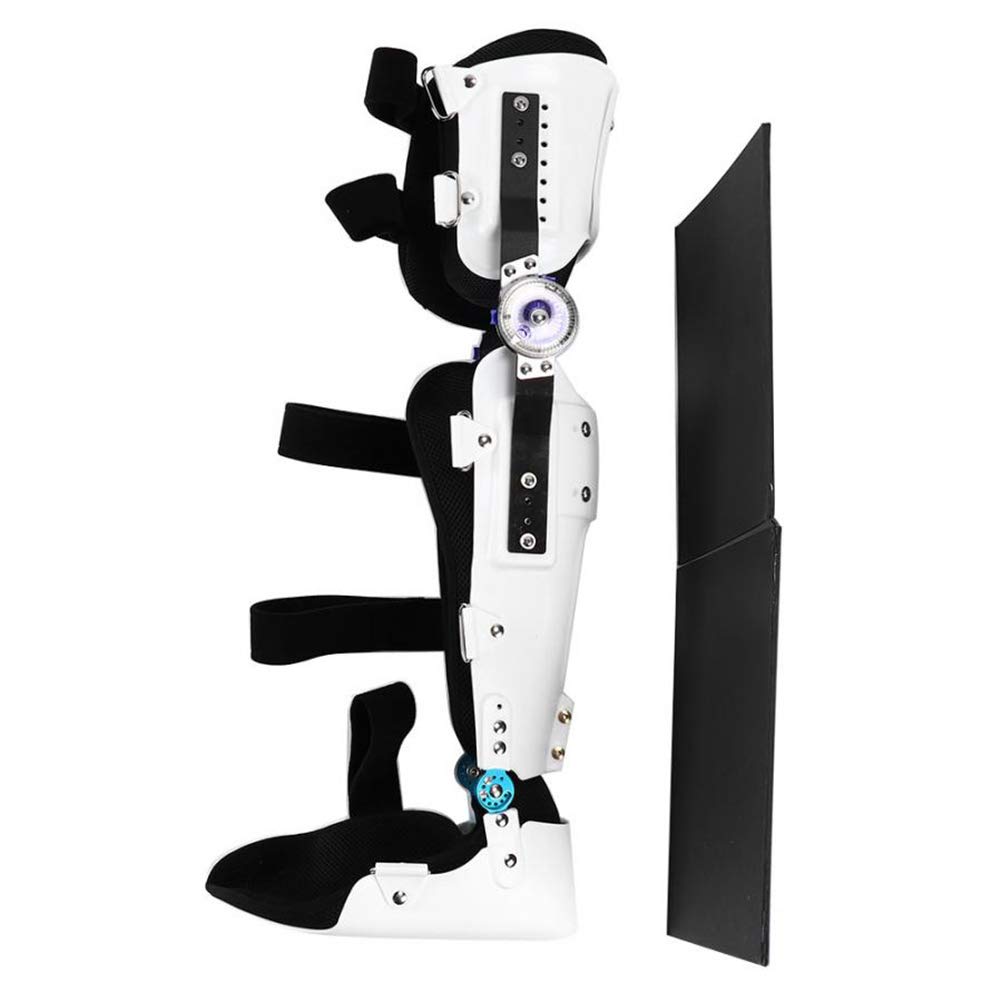 Rodillera fija ajustable para la articulación de la rodilla, rodillera postoperatoria con bisagras, ortesis transpirable para muslo, rodilla, tobillo, soporte para pie, soporte de compresión para pr