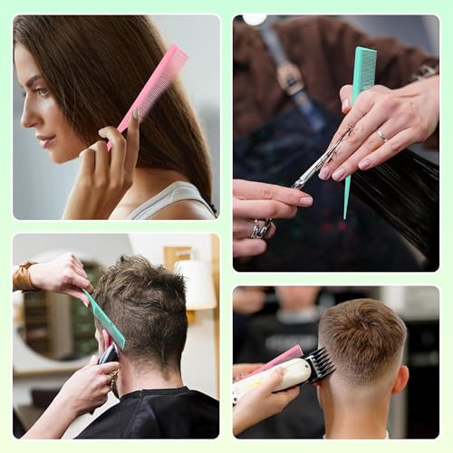 Kunihiko 3Pcs Rat Tail Comb 9Inch Peines para Mujeres miniatura 7