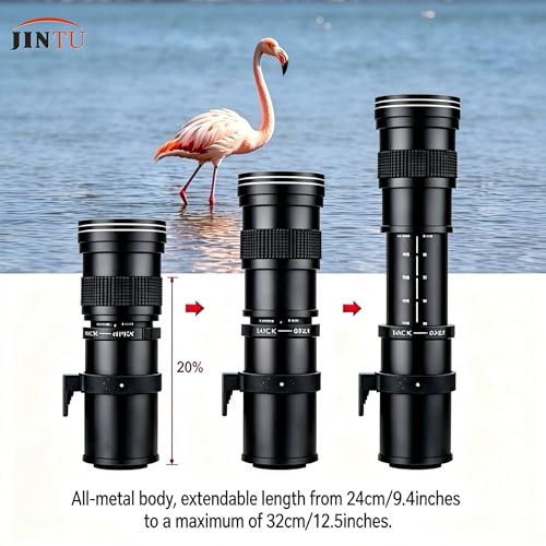 Image of E Mount 420-800mm F8.3 Telephoto Zoom Lens(MF) for Sony E Mount A6700 A6600 A6500 A7II A7R A7C A7S A6400 A6300 A7IV A7III A7RIII Manual Focus Mirrorless Cameras(Black)