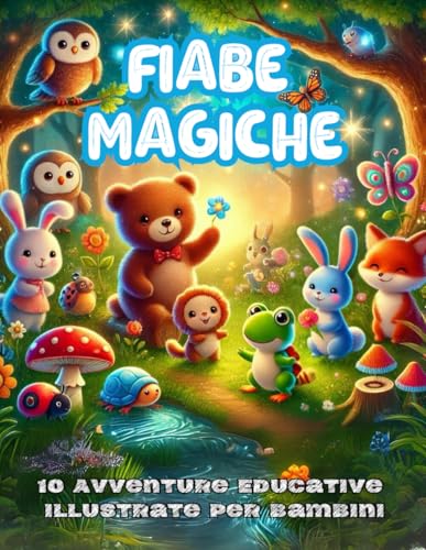 Fiabe Magiche: 10 Avventure Educative Illustrate per Bambini dai 3 ai 6 Anni: Favole della Buonanotte con Morale, Illustrate a Colori per Stimolare Fantasia e Valori