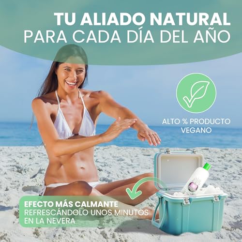 ALOE VERA PURO GEL Hecho 100% en Canarias | Procesado en Frío | Hidrata y Calma la Piel y Pelo | Natural + Vegano | Aftersun, Depilación, Afeitado y Quemaduras | 500ml - Imagen 6