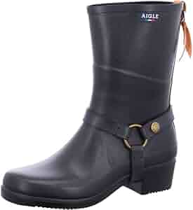 新品♡AIGLE ブラック レインブーツ 38　MISS　JULIE2 新品♡AIGLE ブラック レインブーツ 38 MISS JULIE2 Amazon.com