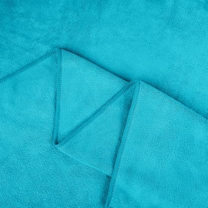 JML Mikrofaser-Badetücher, extra großes Badetuch, 6er-Pack, 76,2 x 152,4 cm, übergroß, weich, super absorbierend und schnell trocknend, Badezimmer-Handtuch-Set für Sport, Fitness, Yoga, Blaugrün – Bild 4