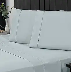 Jogo de Cama Casal Percal 400 Fios Ponto Palito 04 Peças, Antiácaro, Anti-pilling com Toque Macio - Dublin