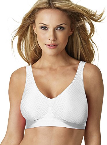 Bali Comfort Revolution ComfortFlex Fit Wirefree Bra (3484) White Retro, 3XL