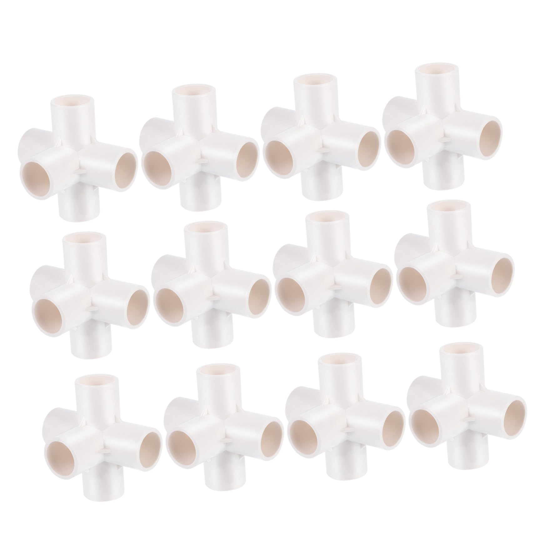 Yardwe Raccordo per Tubo in PVC a 5 Vie Bianco 20 Pezzi, 20mm