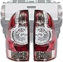 Boine Compatible With 2005-2015 Toyota Tacoma Pickup Driver and Passenger Side Tail Light LED Lens - Bulb and Harness Included 8155004160 8156004160