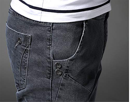 Andongnywell Men's Relaxed Fit Stretch Jeans Slim Tapered-Leg Jean Trousers Stretchy Slim-Fit Pencil Denim Pants4