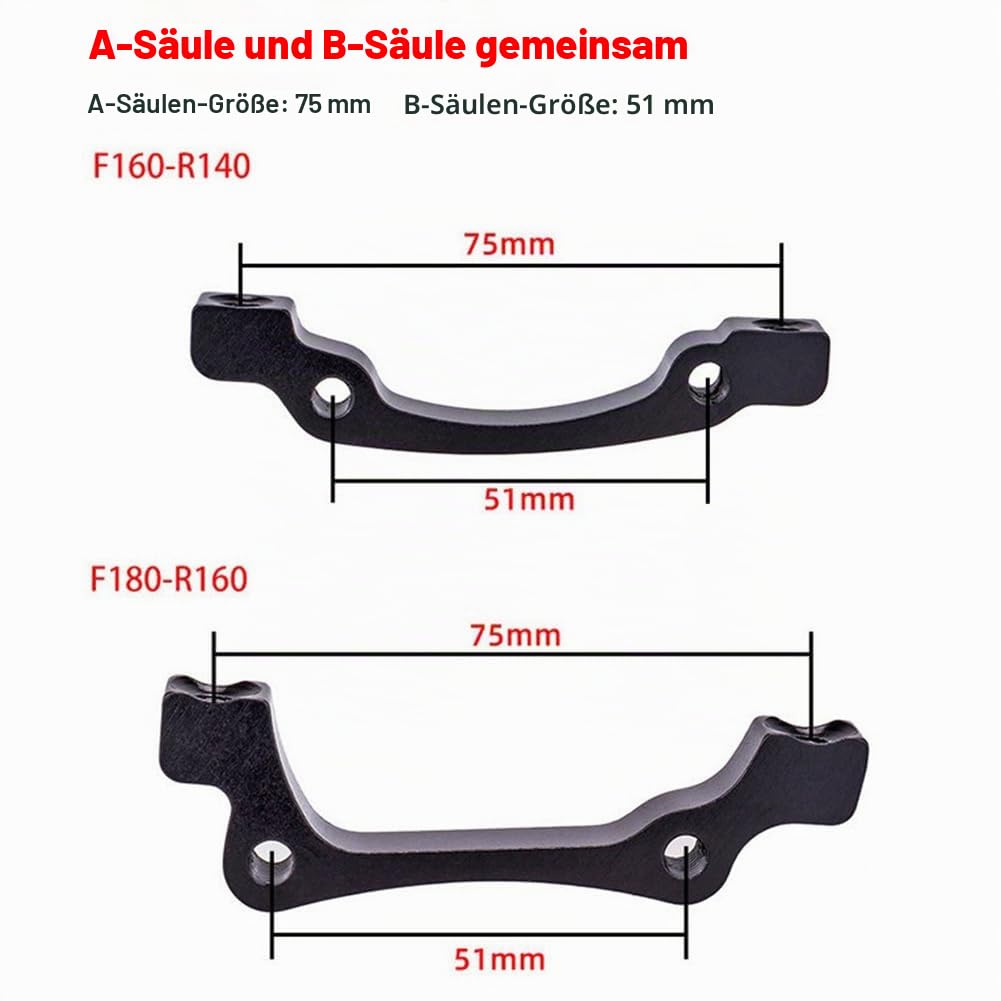 Hydraulisches Scheibenbremsen-Set, 4-Kolben Fahrrad Hydraulische Scheibenbremse, Hydraulische Bremse Fahrrad aus Aluminiumlegierung, Fahrrad Scheibenbremse Set Vorne Und Hi
