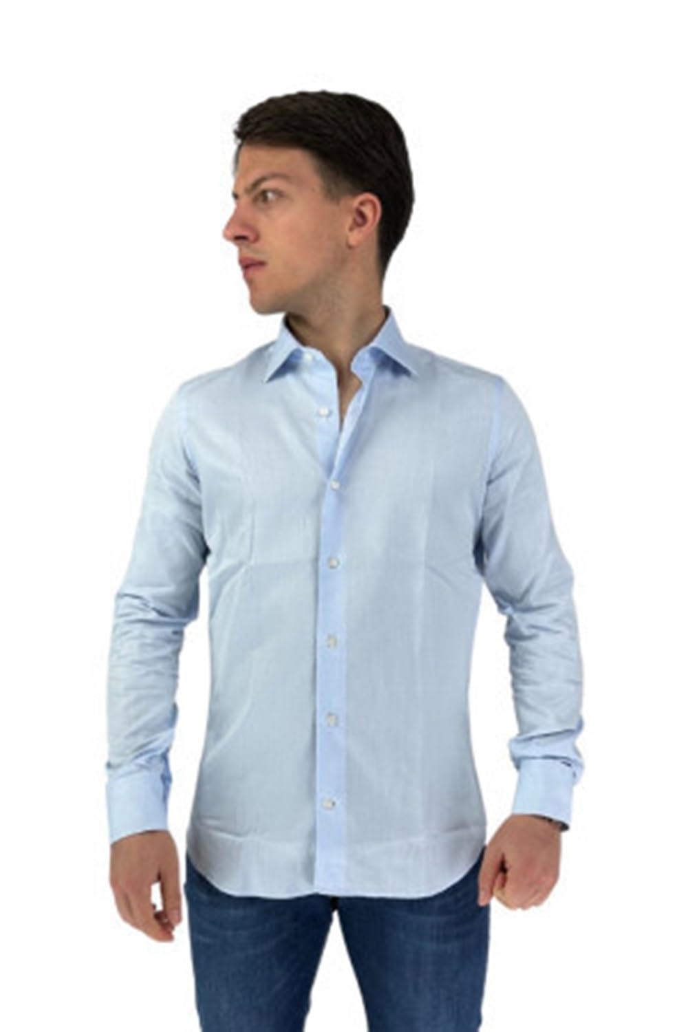 Camicia Uomo FRARICA Eleganti, Taglio Normale/Regular-Fit, Collo Classico, Manica Lunga, in Tinta Unita - Non Stiro/Non-Iron