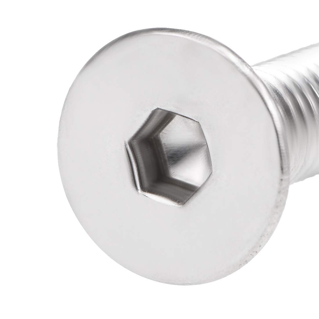 Viti A Testa Piatta M5 X 16mm Nero - Acciaio Inox, Con Dadi, 10 Pezzi - Foto 8