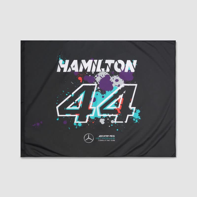 Mercedes AMG Petronas Formula One Team - Official Formula 1 Merchandise - Lewis Hamilton Flag - Multicolor - One Size